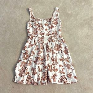 Brown toile dress